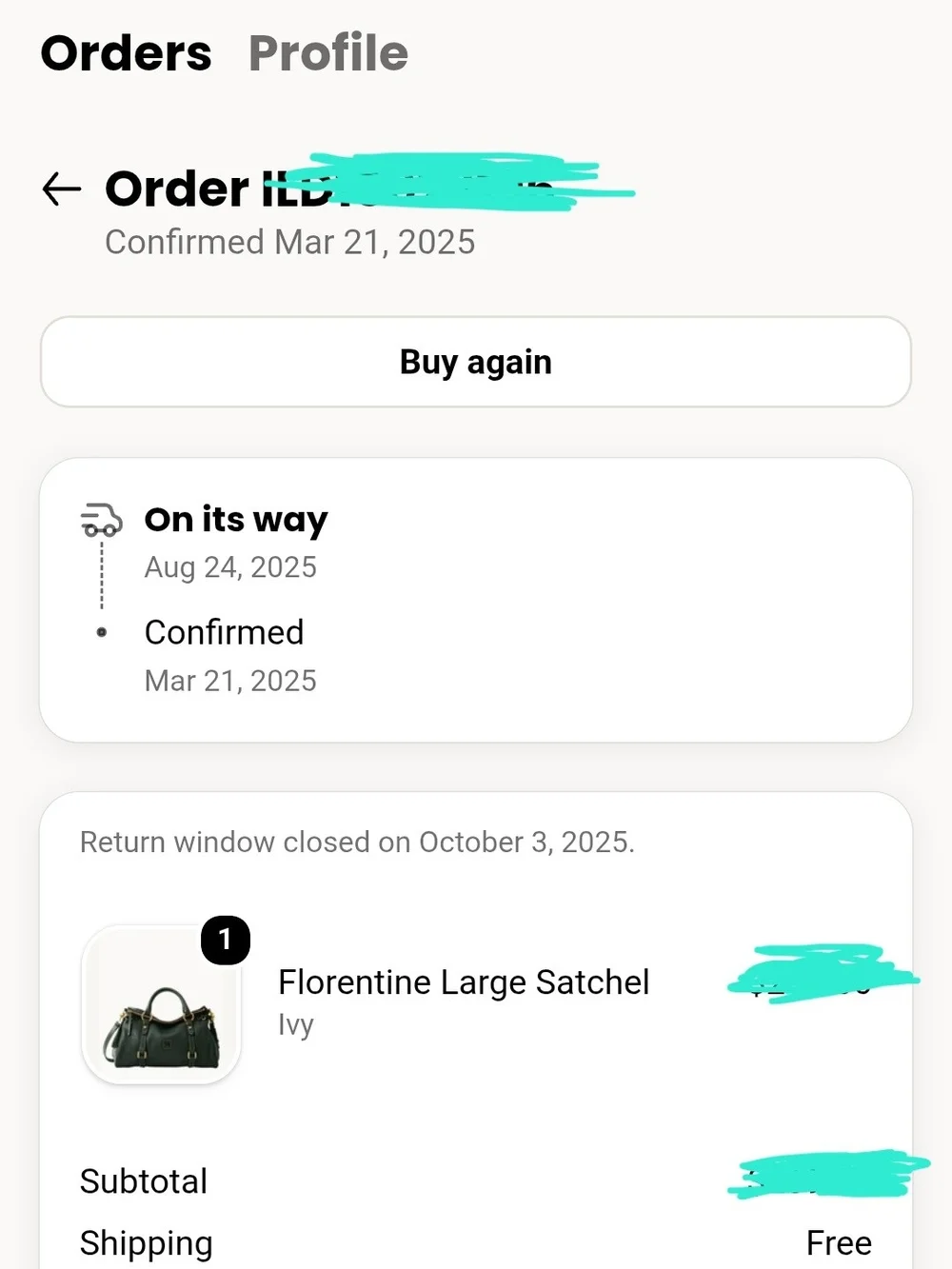 Dooney & Bourke Large Florentine Satchel In Ivy